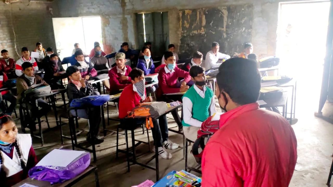 Young students seated in a local classroom