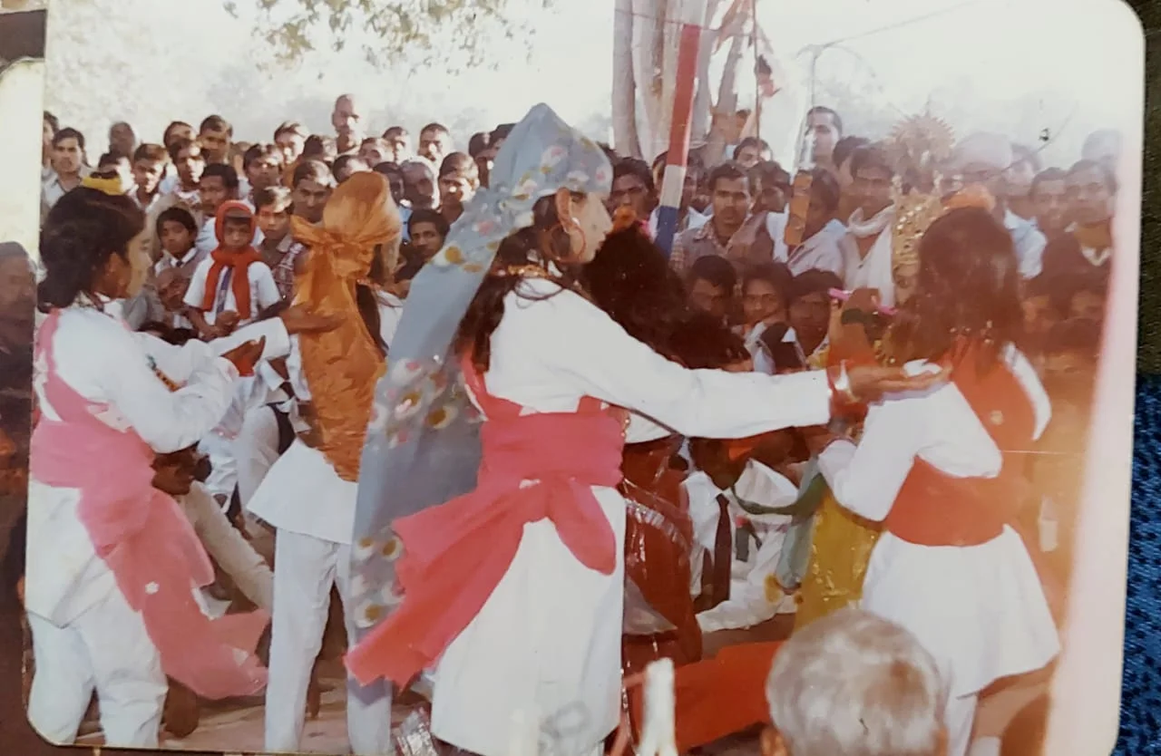 Archival photograph of a community cultural gathering